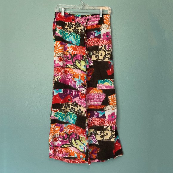 Jams World SUMI-E drawstring waist wide leg pants with pockets - Picture 1 of 4